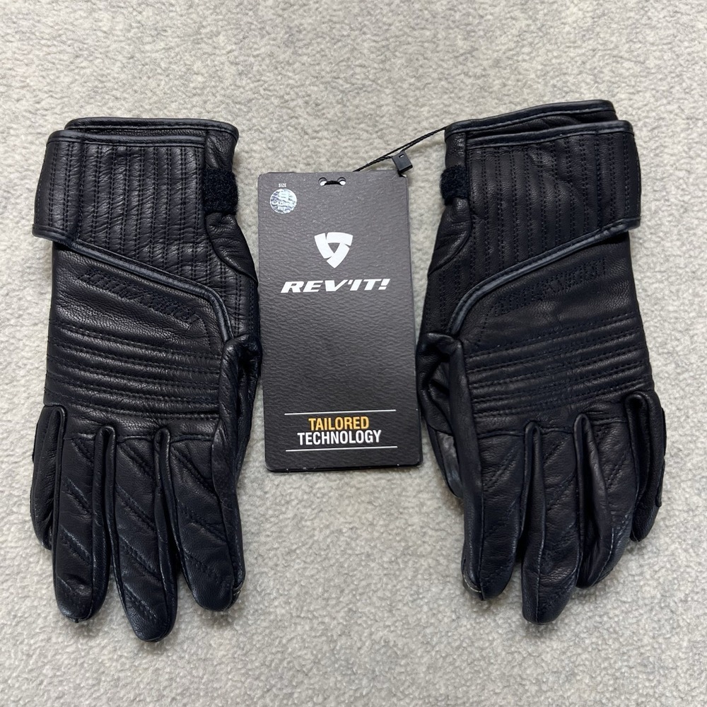 REV'IT Antibes Women's Leather Motorcycle Gloves Black Size Small NWT